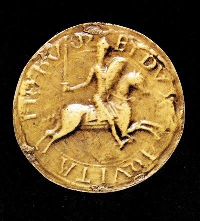 El contrasello de Luis VII de Francia, representándolo a caballo de Unknown artist
