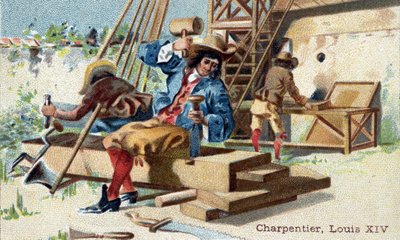 El oficio de carpintero a principios del siglo XVIII de Unknown artist