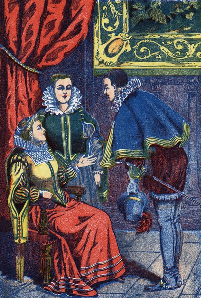 El baile. Ilustración anónima para “Cenicienta”, cuento de Charles Perrault (1628-1703), escritor francés. Imaginario Marcel Vagne, Jarville Nancy, sin fecha (finales del siglo XIX). de Unknown artist