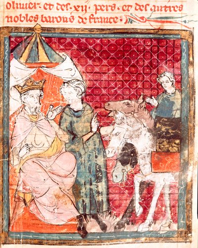 La despedida del caballero Roldán a su tío Carlomagno (742-814) de Unknown artist