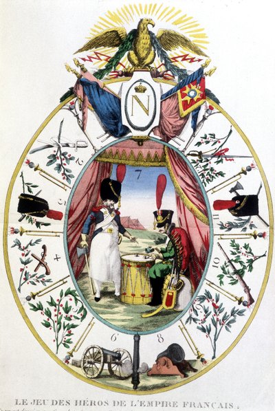 El juego de los héroes del Imperio Francés, principios del siglo XIX de Unknown artist