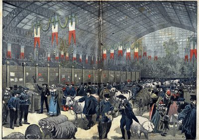 El concurso general agrícola de París - 14 de marzo de Unknown artist