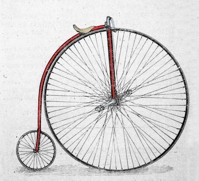 La gran bicicleta, o gran bi (grand-bi), fue inventada entre 1865 y 1870 de Unknown artist