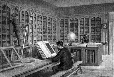La biblioteca de la École Normale Supérieure de la rue d