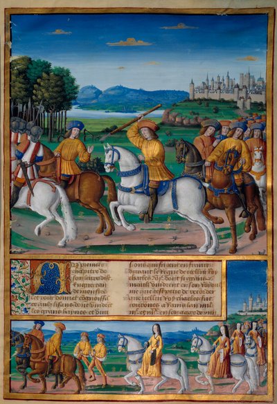 La locura de Carlos VI (1368 - 1422). Crónicas de Enguerrand de Monstrelet de Unknown artist