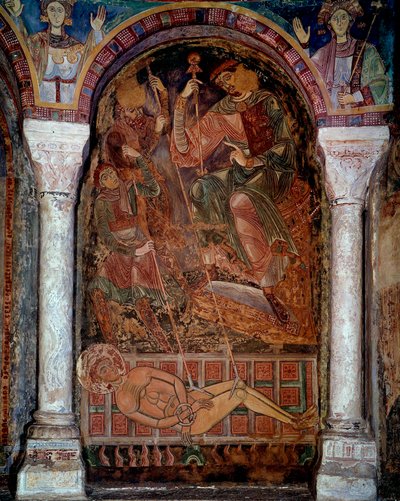 El martirio de San Lorenzo (210/220-258) murió en la parrilla de Unknown artist