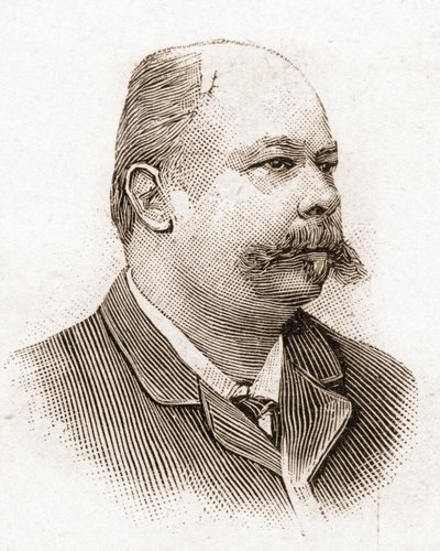 Los miembros de la Academia Francesa en 1895: retrato de Henri (Henry) Meilhac (1831-1897), dramaturgo francés. de Unknown artist