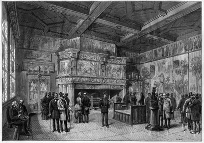 La nueva sala del Museo de Cluny en París en 1883 de Unknown artist