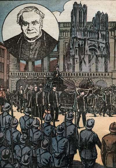 Los funerales del cardenal Louis Joseph Lucon (1842-1930), arzobispo de Reims, celebrados en la catedral Notre-Dame de Reims (Marne) - Los funerales del cardenal Louis Joseph Lucon (1842-1930), arzobispo de Reims, celebrados en la catedral Notre-Dame de Re de Unknown Artist