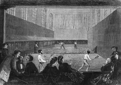 La sala de juegos de palma en la terraza de las Tullerías en París en 1873. de Unknown artist