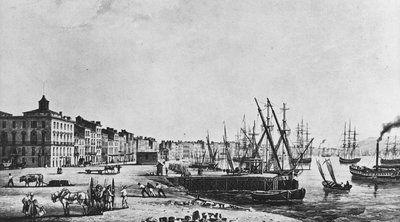 Los muelles de Burdeos en 1833 de Unknown artist