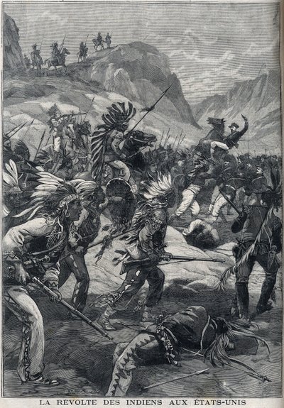 La revuelta de los indios pieles rojas del norte de Minnesota en Estados Unidos en 1898 de Unknown artist
