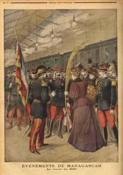 El regreso del 200º regimiento del Coronel Brice Bizot a Port Vendor de Unknown artist