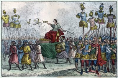 El triunfo de Belisario (v. 505-565), General Bizantino. Toma el norte de África de los vándalos en 533-534. en “L