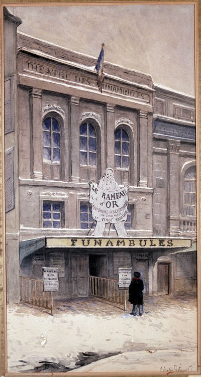 Teatro de Funambules, templo bd - siglo XIX de Unknown artist