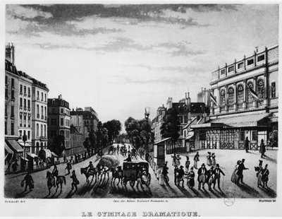 Teatro: el Gimnasio Dramático del Boulevard Bonne Nouvelle de Unknown artist