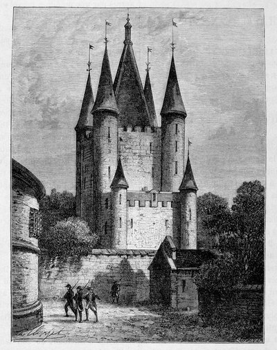 La Torre del Templo - grabado de Unknown artist
