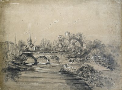 Puente que cruza el tren de Unknown artist