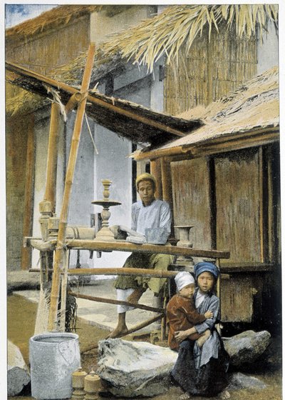 Tapón de Turner en madera, Tonkin, "Alrededor del Mundo", finales del siglo XIX de Unknown artist
