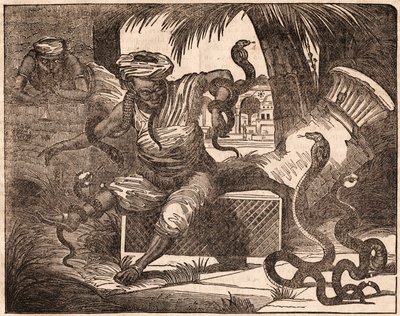Dos encantadores de serpientes indios de Unknown