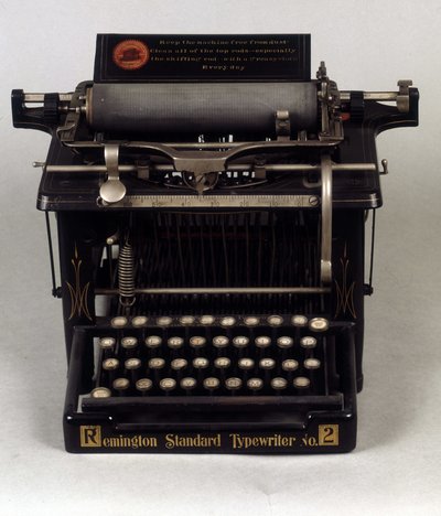 Máquina de escribir, Modelo Remington de Unknown artist