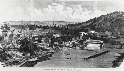 EE.UU.: El país del petróleo en Pensilvania, Valle de Oil Creek de Unknown artist