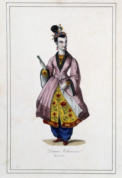 Un chino - en “Les peuples de la terre” por el Padre Paul Jonhanneaud, Librairie des Bons livres de Unknown artist
