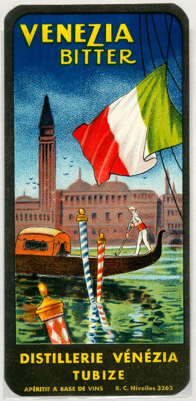 Anuncio de alcohol amargo de Venecia (Cromolitografía finales del siglo XIX) de Unknown artist