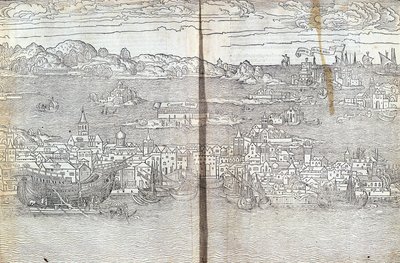Venecia - en “Les Saintes Peregrinations” por Bernard de Breydenbach de Unknown artist