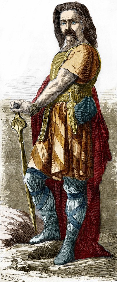 Vercingétorix (ca. 72-46 a.C.), jefe galo de Unknown artist