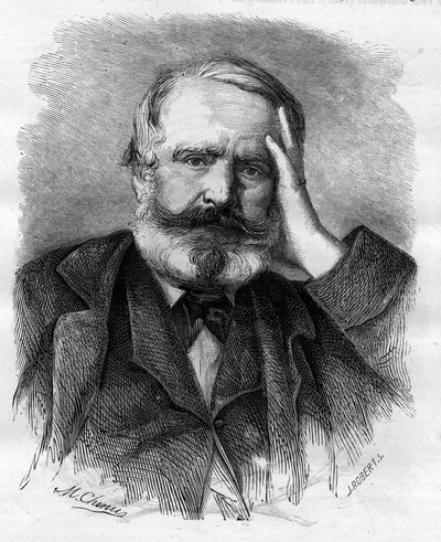 Victor Hugo (1802-1885), escritor francés, en 1866 de Unknown artist