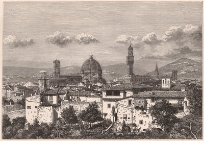 Vista de Florencia en el siglo XIX de Unknown