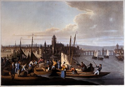 Vista de Frankfurt - del - Meno en Alemania. Siglo XIX. de Unknown artist
