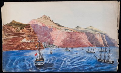 Vista de Jamestown, St. Helena, c.1850 de Unknown