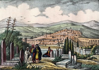 Vista de Medeah, antigua fortaleza romana de Argelia. En "Storia d