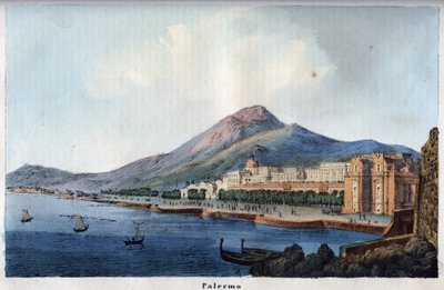 Vista de Palermo en el siglo XIX - grabado de 
