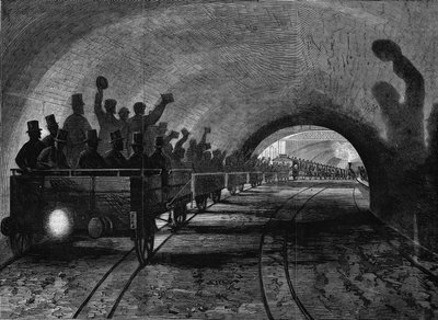 Vista del Metropolitano de Londres. Grabado de Unknown artist