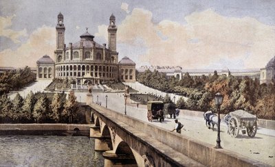 Vista del Palais du Trocadero (París) en 1898 de Unknown artist