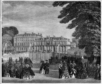Vista del Palacio de Saint Cloud (Saint Cloud) en 1868 de Unknown artist