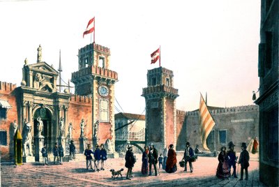 Vista del Arsenal de Venecia en el siglo XIX de Unknown artist