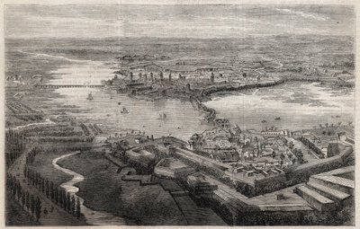 Vista de la ciudad de Mantua en el siglo XIX de Unknown artist