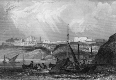 Vista del puerto de Orán, segundo puerto de ocupación después de Argel por el ejército francés en 1830, en 