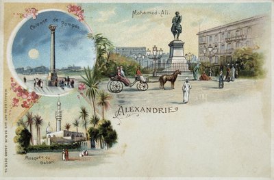 Vistas de Alejandría - postal, finales del siglo XIX de Unknown artist