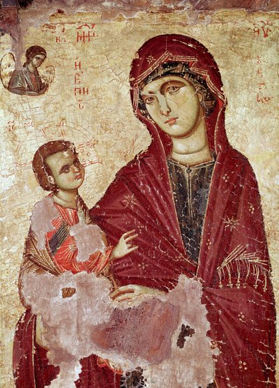 Virgen y Niño (Icono) de Unknown artist