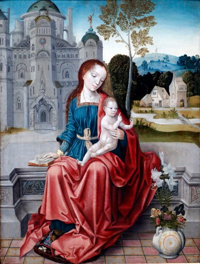 Virgen y Niño, Detalle, 1520-30 de Unknown