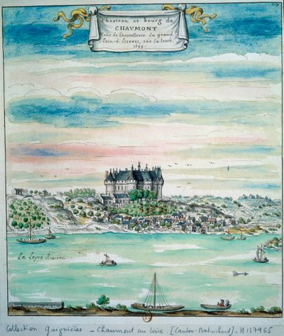 Vista del castillo de Chaumont-sur-Loire de Unknown artist