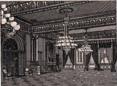 Washington, Estados Unidos: vista del Salón Este, Casa Blanca de Unknown artist