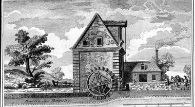 Molino de agua (grabado) de Unknown artist