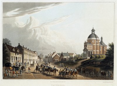 Waterloo: convoy de cañones franceses de regreso del frente, 24 de julio de Unknown artist