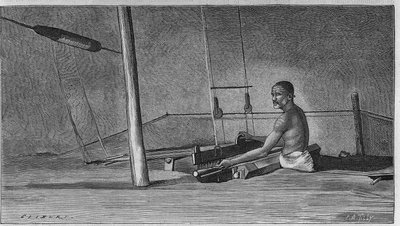 Tejido en India: El oficio del tejedor de Unknown artist